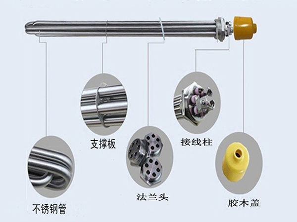 带防护套法兰加热管